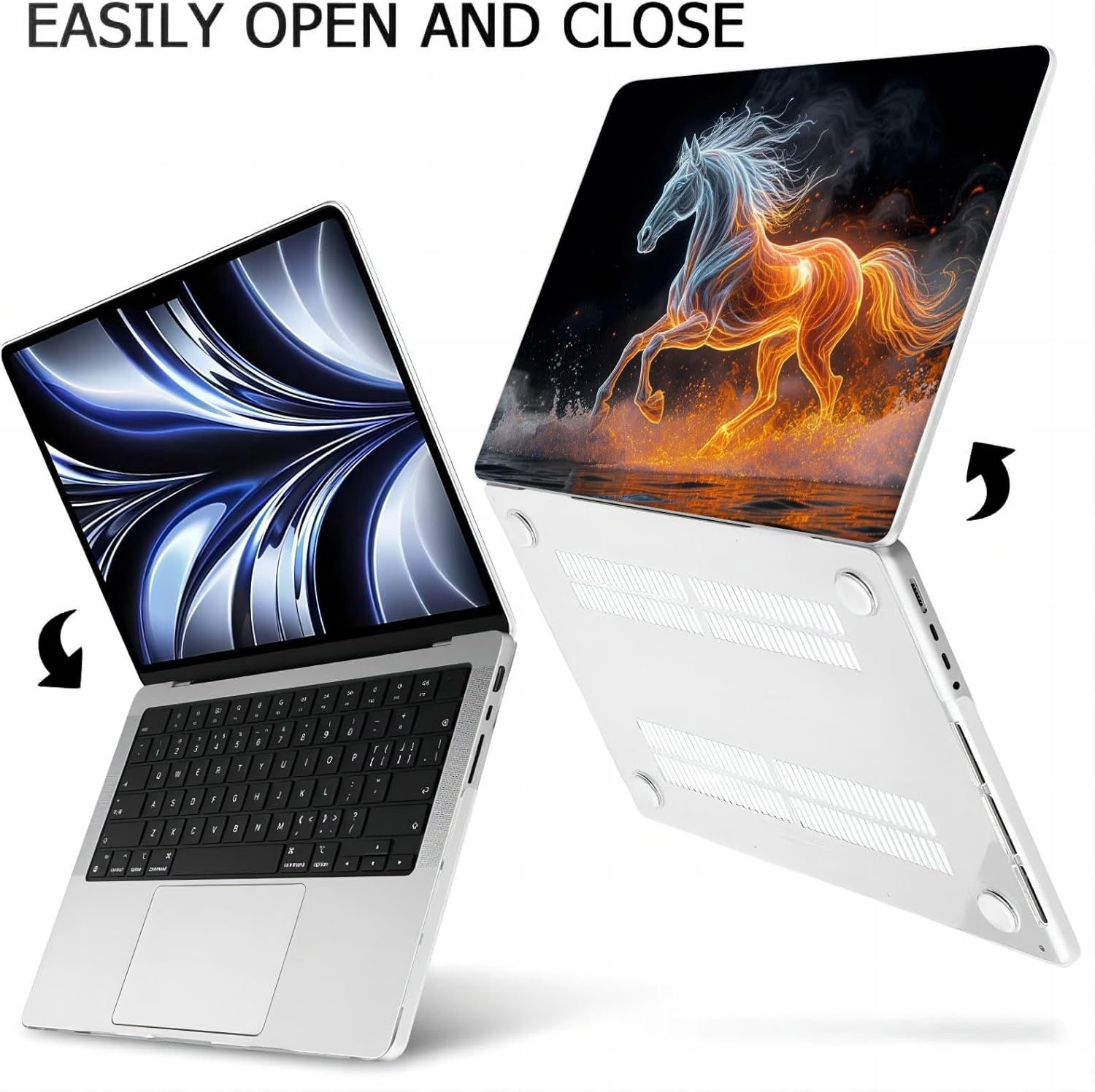 Compatible with MacBook Neo 13-inch, Hard Shell Case with Keyboard Cover and Screen Protector (A3404 A18 Pro chip, 2026 Release) - Horse MC21004