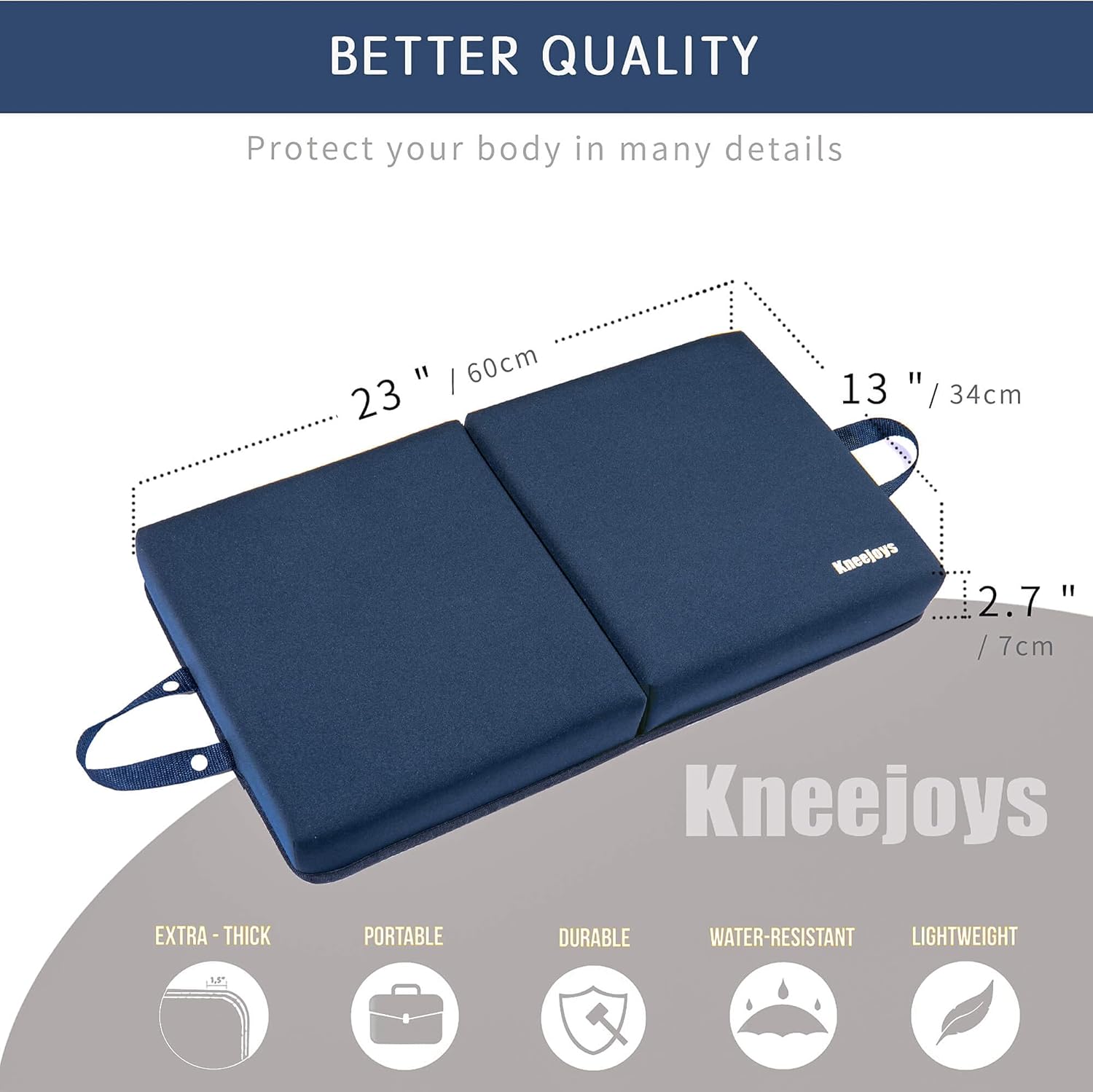 Knee Pads for Men Women Garden Kneeling Pads Extra Thick Knee Pads Memory Foam Kneeling Pad for Bathing Yoga Knee Cushion Foam Kneeling Pad Garden Pads for Kneeling Knee Cushions for Kneeling