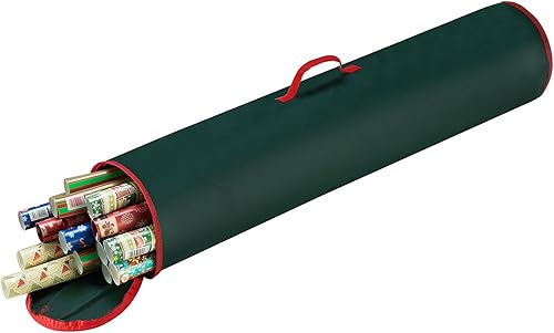 Elf Stor - Bolsa de almacenamiento de papel de regalo, organizador de papel de regalo de 40 pulgadas, con capacidad para hasta 25 rollos de papel de