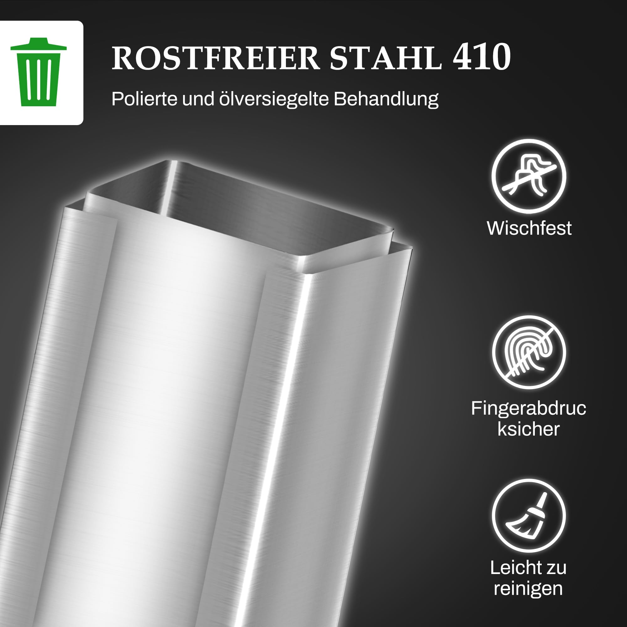 HOMCOM Mülleimer 20 L mit Softclose-Deckel Pedal 21,5 x 37,2 x 57cm Silber | Treteimer, Abfalleimer inkl. Inneneimer, Abfallsammler, Edelstahl, für Bad Schlaf- oder Wohnzimmer