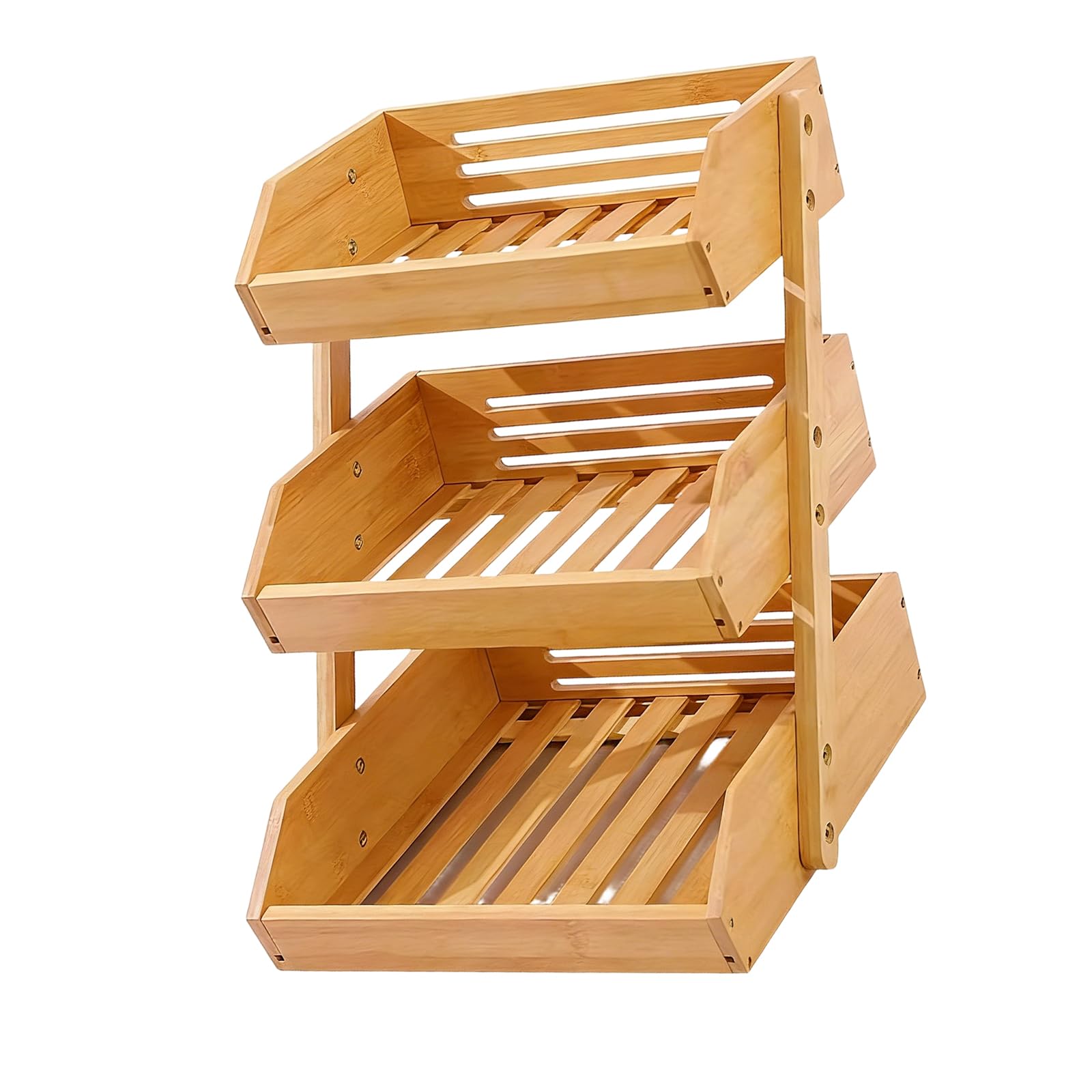 Hsioluted Wooden Kitchen Drain Board Portable Designs for Drying Fruits Vegetables and Cookware Wood Drying Rack Natural for Fruits Vegetables and Utensils with Space Saving Design