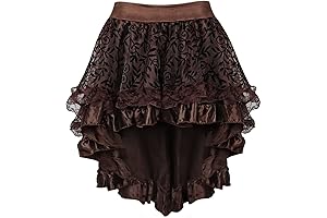 Elegant Steampunk Renaissance High Low Skirt