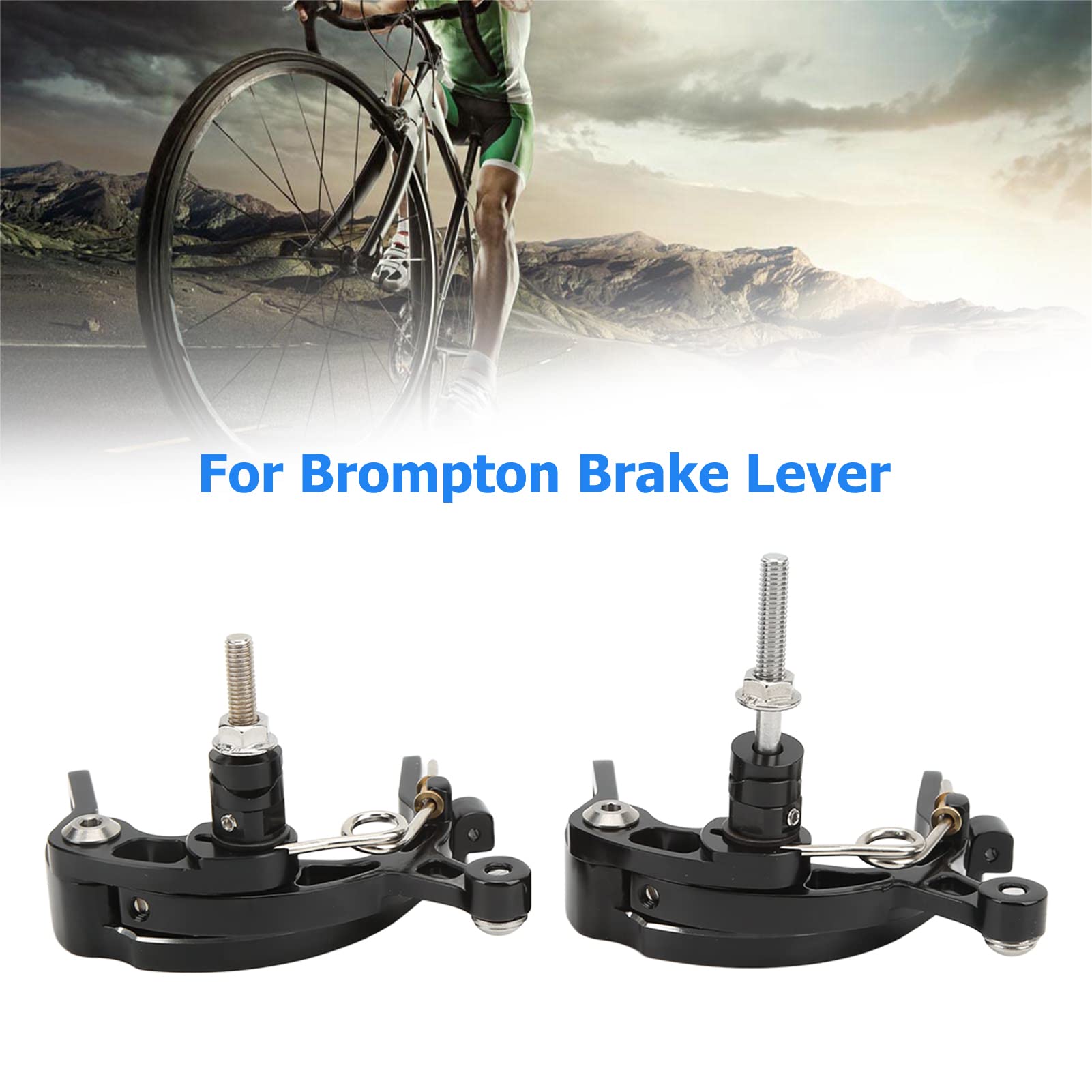 1 paire d'étriers de frein de vélo Lp avant et arrière Clips de frein en forme de C pour levier de frein noir