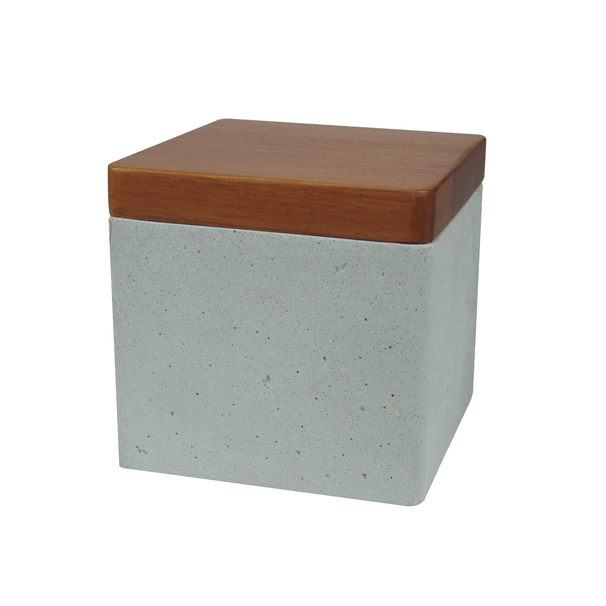 nu steelConcrete Stone/Wooden Finish Cotton Container