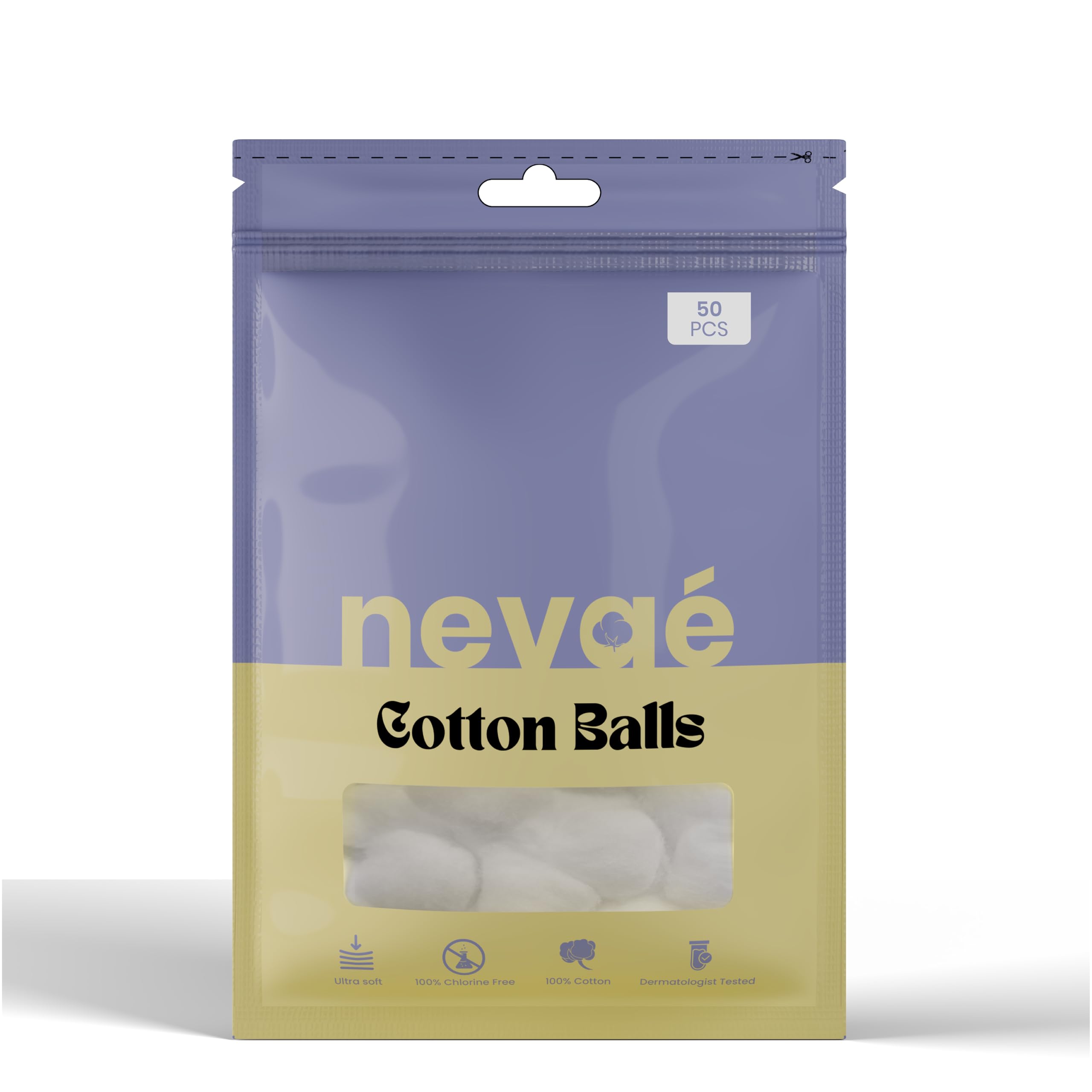 Nevae Soft Cotton Balls | 100% Pure Cotton | Gentle, Absorbent & Skin Safe | For Makeup, Nail Care, Skincare & Baby Hygiene – Pack of 1 (50 Pcs Each)-picture-23