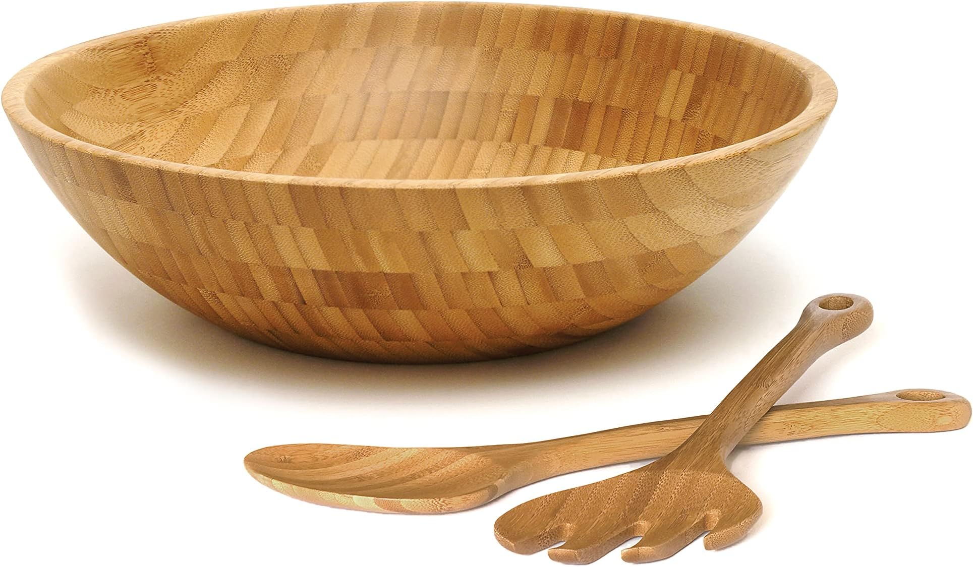 Bamboo Salad Bowl with Salad Servers