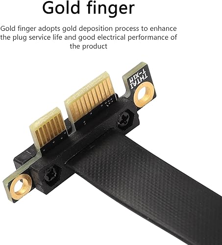 Miniatura 5 de SinLoon Cable de extensión PCIE 3.0, cable de extensión 36PIN 1X, tarjeta de extensión PCI Express 1X, para chasis 1U, 2U (5.9 in, negro)