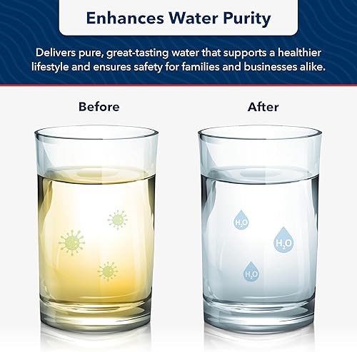 Miniatura 3 de US Water Systems - Filtro de sedimentos de polipropileno hilado de 5 micrones, filtro de agua de 10 x 2.5, cartucho de repuesto para filtro de agua,