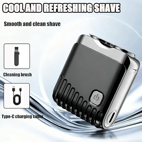 Miniatura 2 de Afeitadoras eléctricas para hombres, nuevo modelo 2025, afeitadora de bolsillo USB, mini afeitadora de doble cabeza, mini afeitadora eléctrica