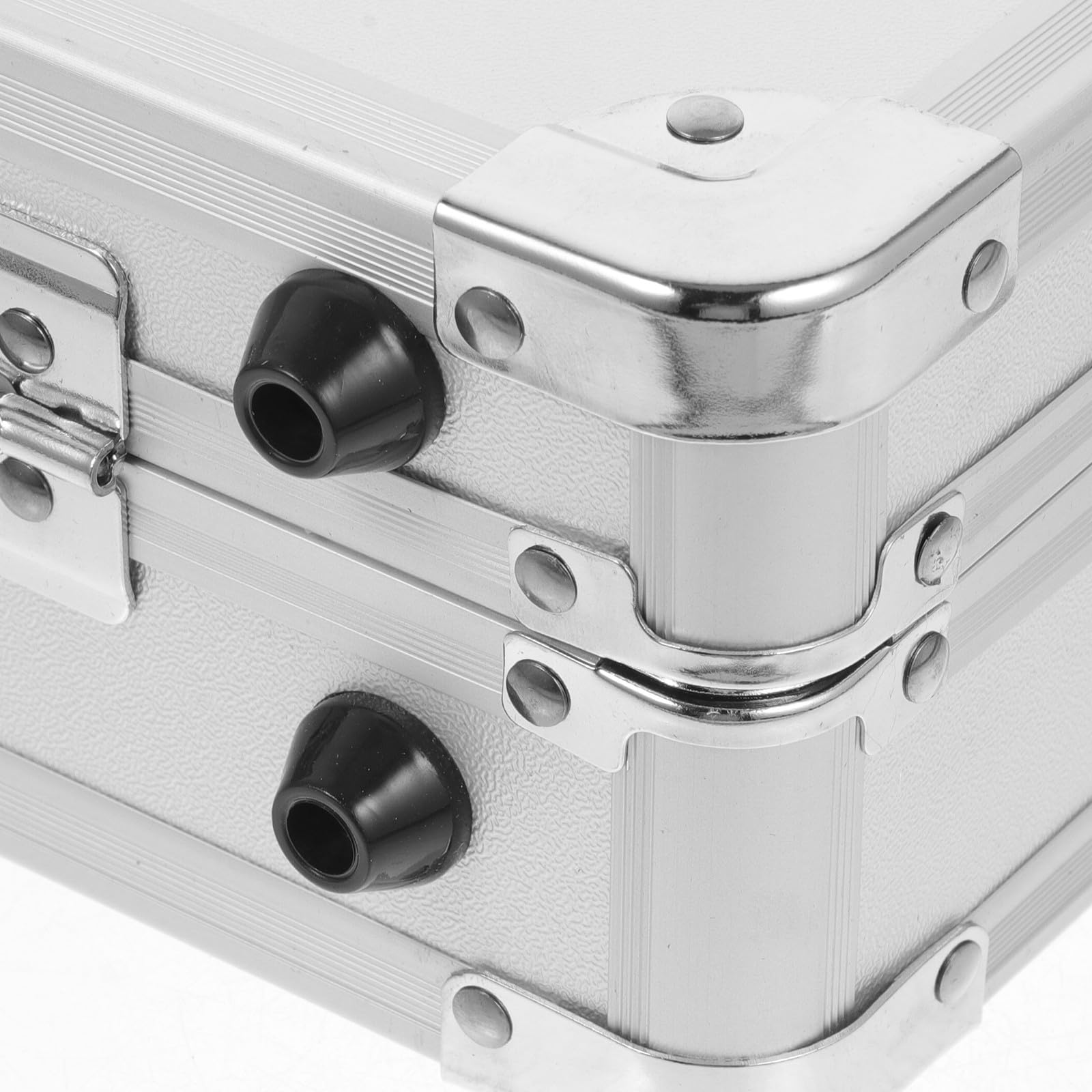 Maletín de Aleación de Aluminio para Herramientas Rígido y Transporte | Plata, Gran Capacidad de Almacenaje, Diseño Antivibración y Protección Frente al Desgaste