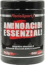 Aminoacidi Essenziali EAA 500 compresse da 1050 mg. FlorioSport, Amminoacidi Intra Pre e Post Workout. Integratore alimentare per lo Sport.