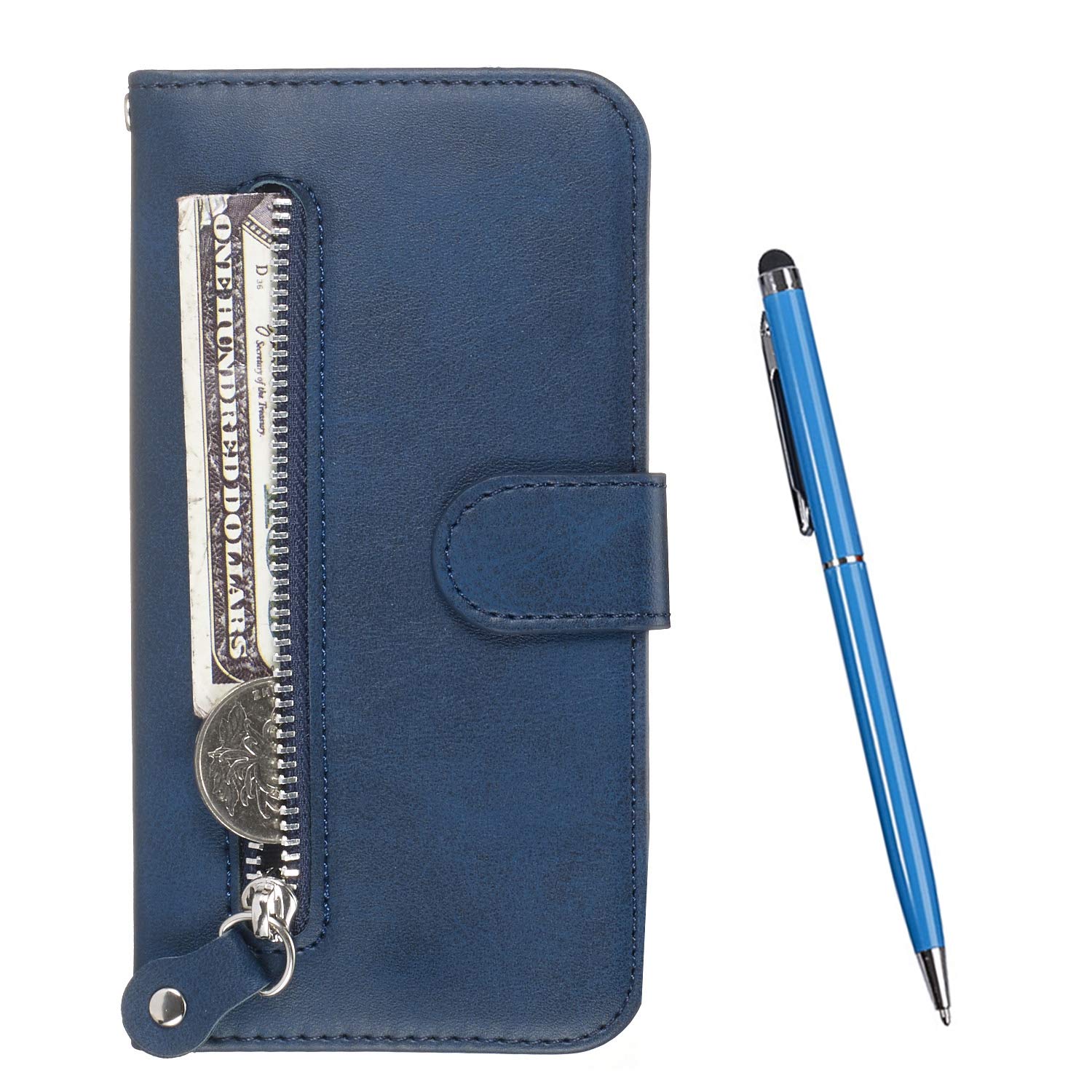 TOUCASA Compatible Samsung Galaxy M30S Case, Bookstyle Wallet Protective Case Retro Premium PU Leather Shockproof Flip Magnetic Kickstand Card Slots Folio Protection Case Cover (Blue)