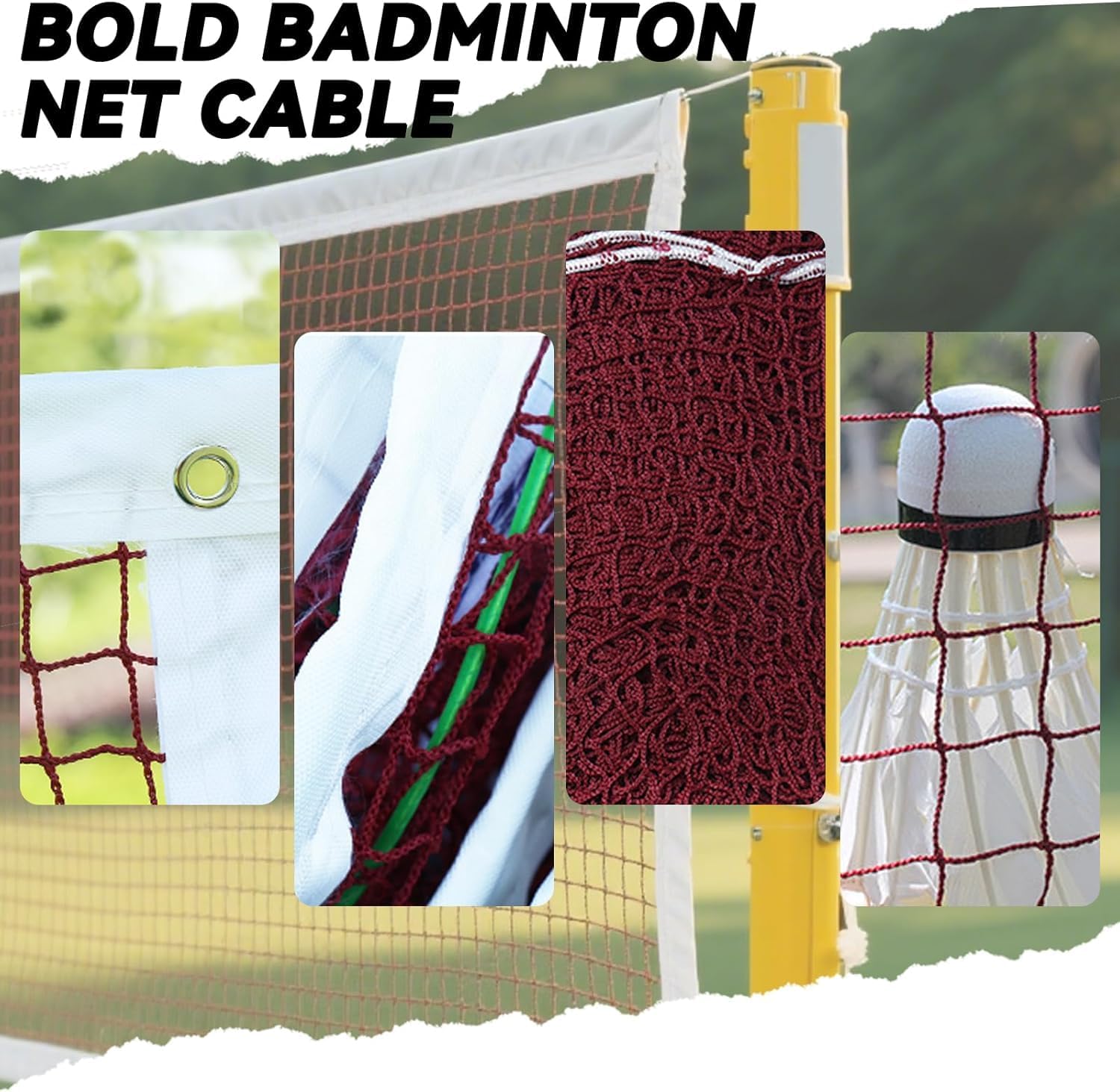 Adjustable Volleyball & Badminton Net Poles Set - Heavy Duty Portable for Indoor/Outdoor Training, Perfect for Backyard Sports & Family Fun