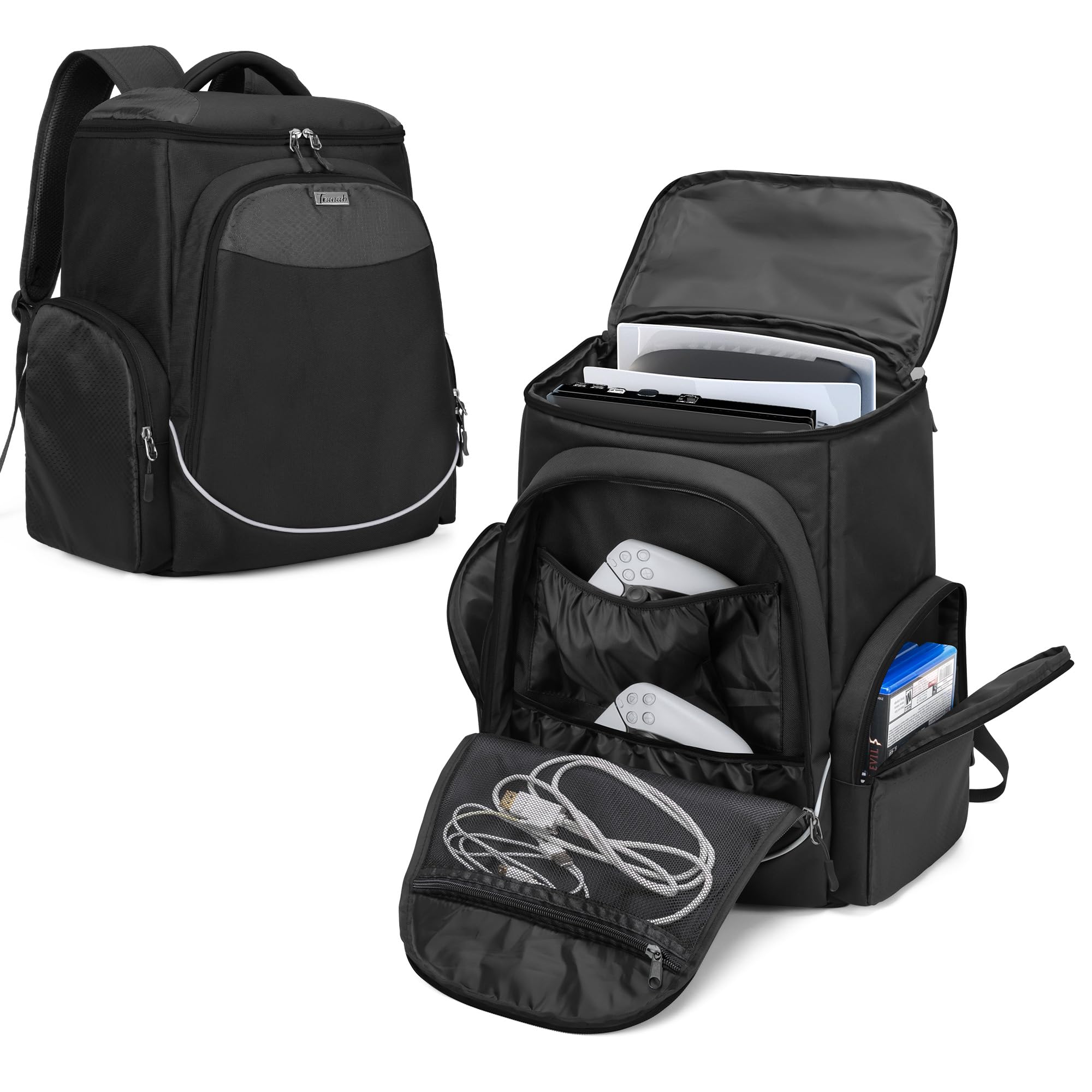 Trunab Borsa per Videogiochi PS5 PS4 Xbox One 15,6 Pollici Laptop Accessori
