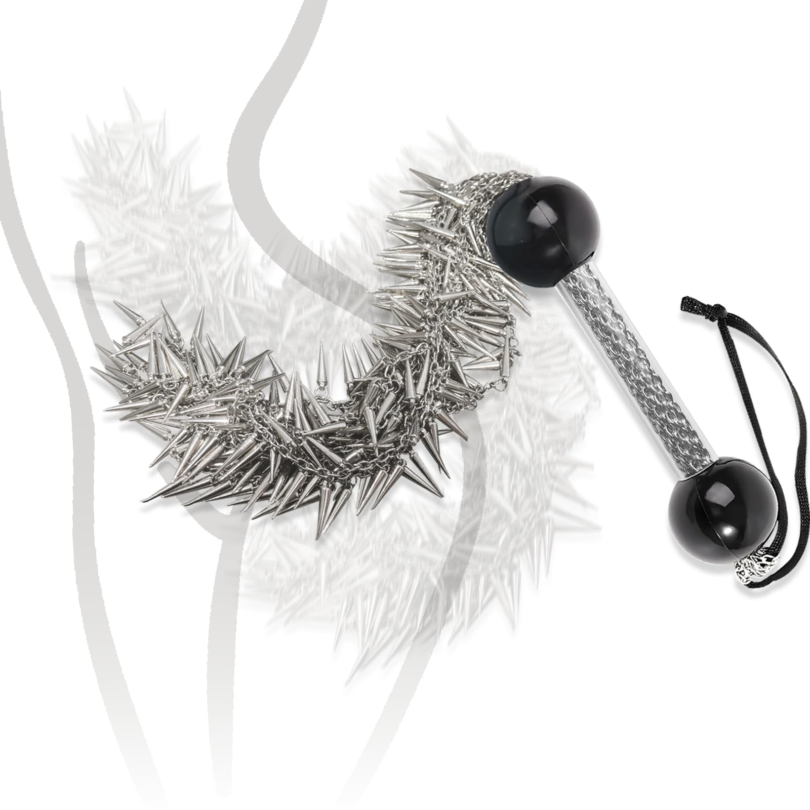Fouet à Chaîne en Métal Poignée Confortable Fouet Sexy Érotique Cravache | Fessée Fétiche Accessoires de Bondage Durables Sex Toys SM Jeu de Rôle Jouets Sexuels pour Couples
