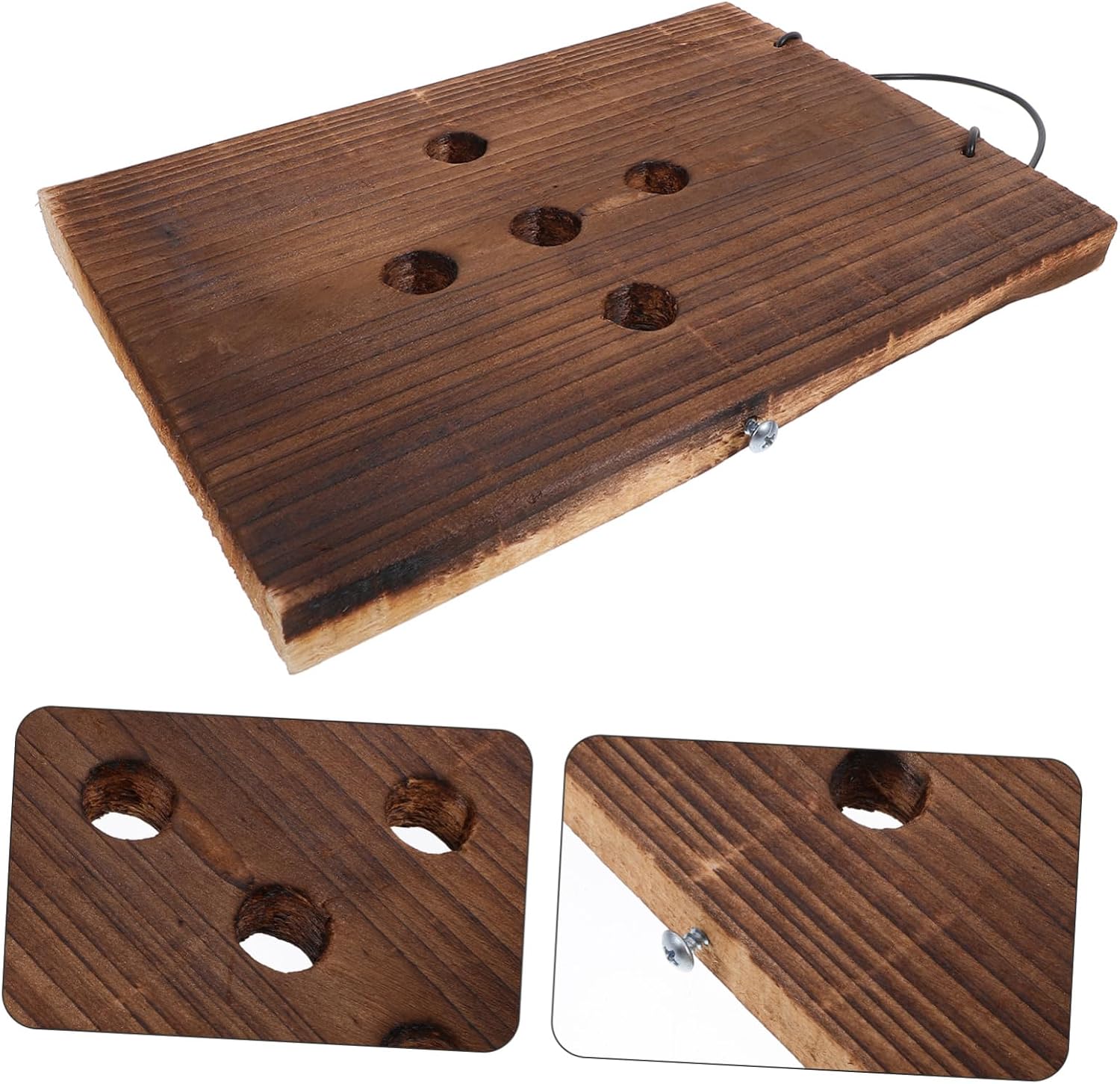 Wooden Hanging Plaque for Plants Rustic Wood Sign Decor for Staghorn Ferns Succulents Space-Saving Planting Board for Indoor Gardens Durable Solid Wood for Balconies Living Rooms and Cafes