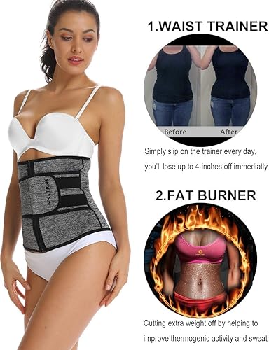 Miniatura 2 de HOPLYNN Corsé de Neopreno para Entrenamiento de Cintura con Sudoración, Moldeador Recortador, Cinturón para Mujeres