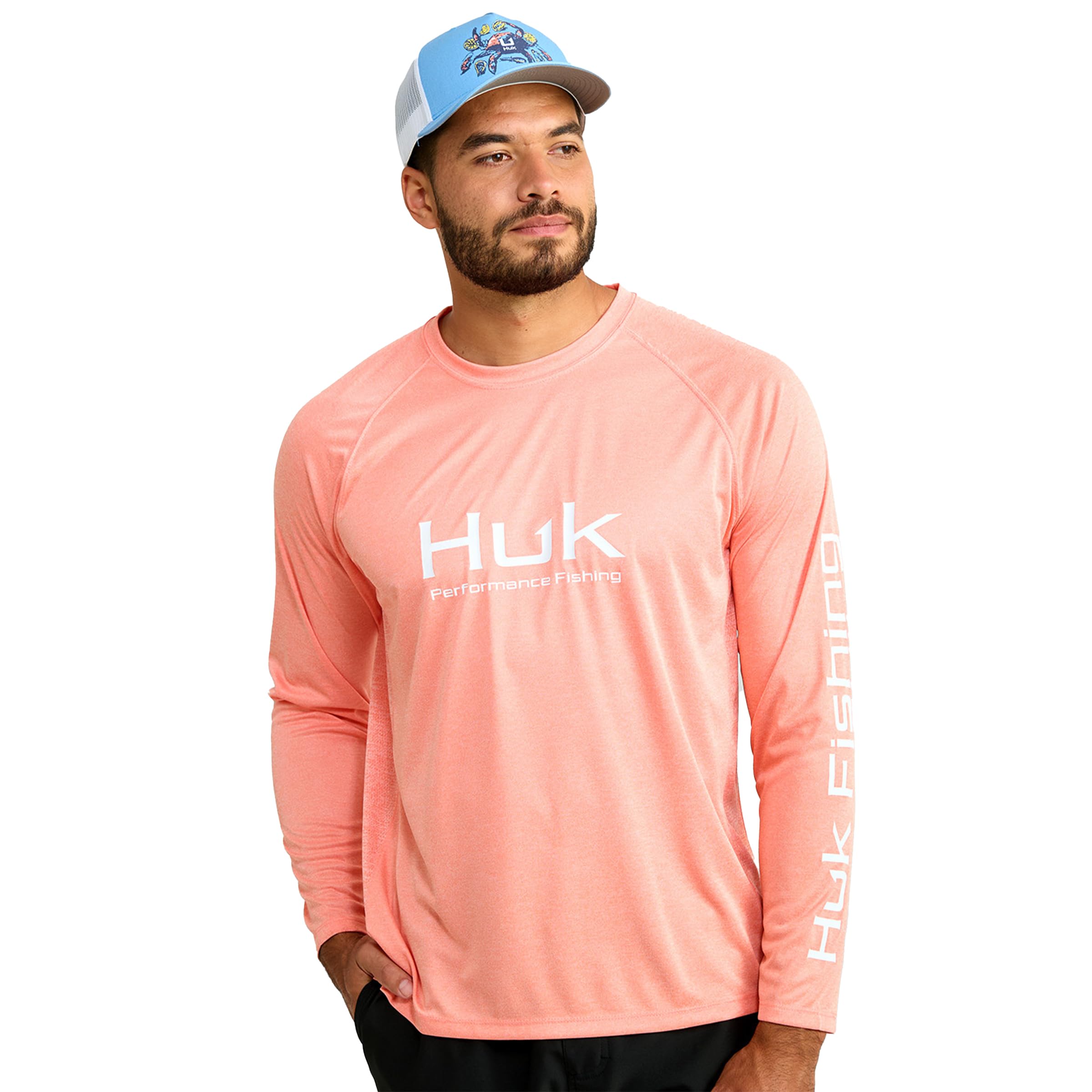 HUK Men's Pursuit Vented Long Sleeve Fishing Shirt (+30 UPF)