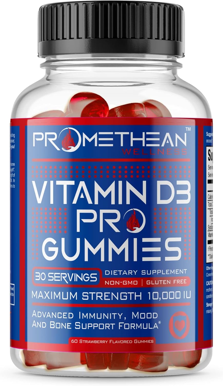 Extra Strength Vitamin D Gummies for Adults 10000 IU