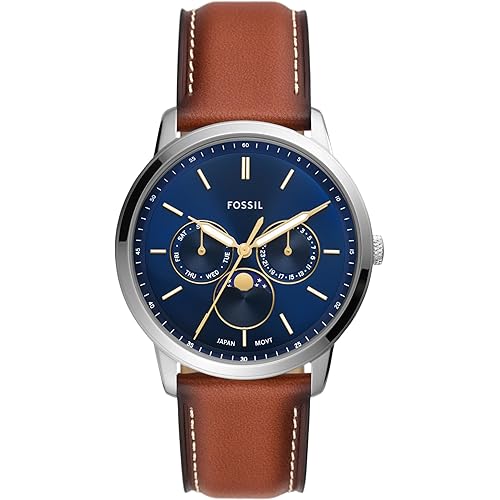 Fossil Men's Neutra Quartz Stainless Steel and Leather Chronograph Watch