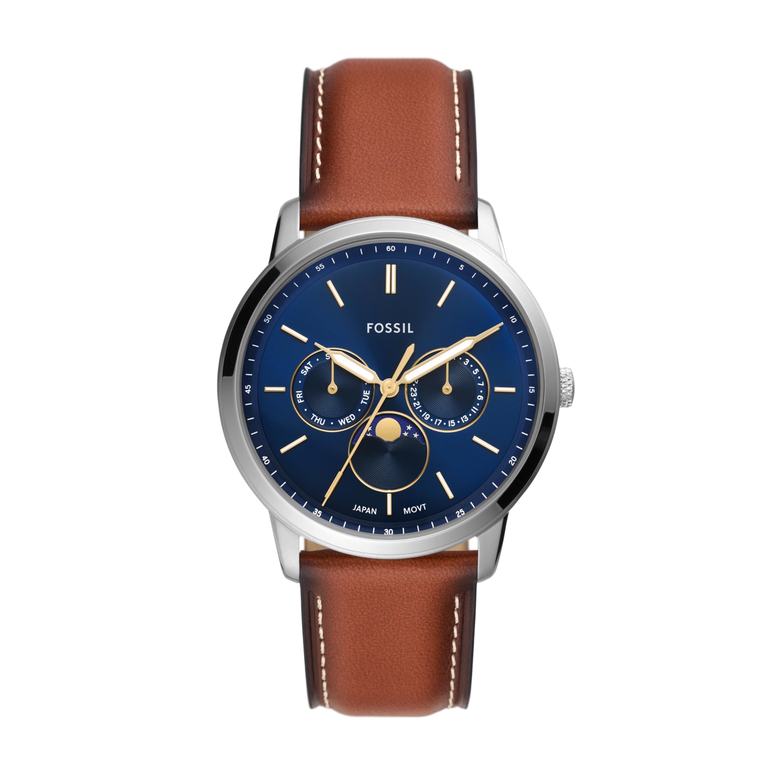 Men's Neutra Quartz Stainless Steel and Leather Chronograph Watch
