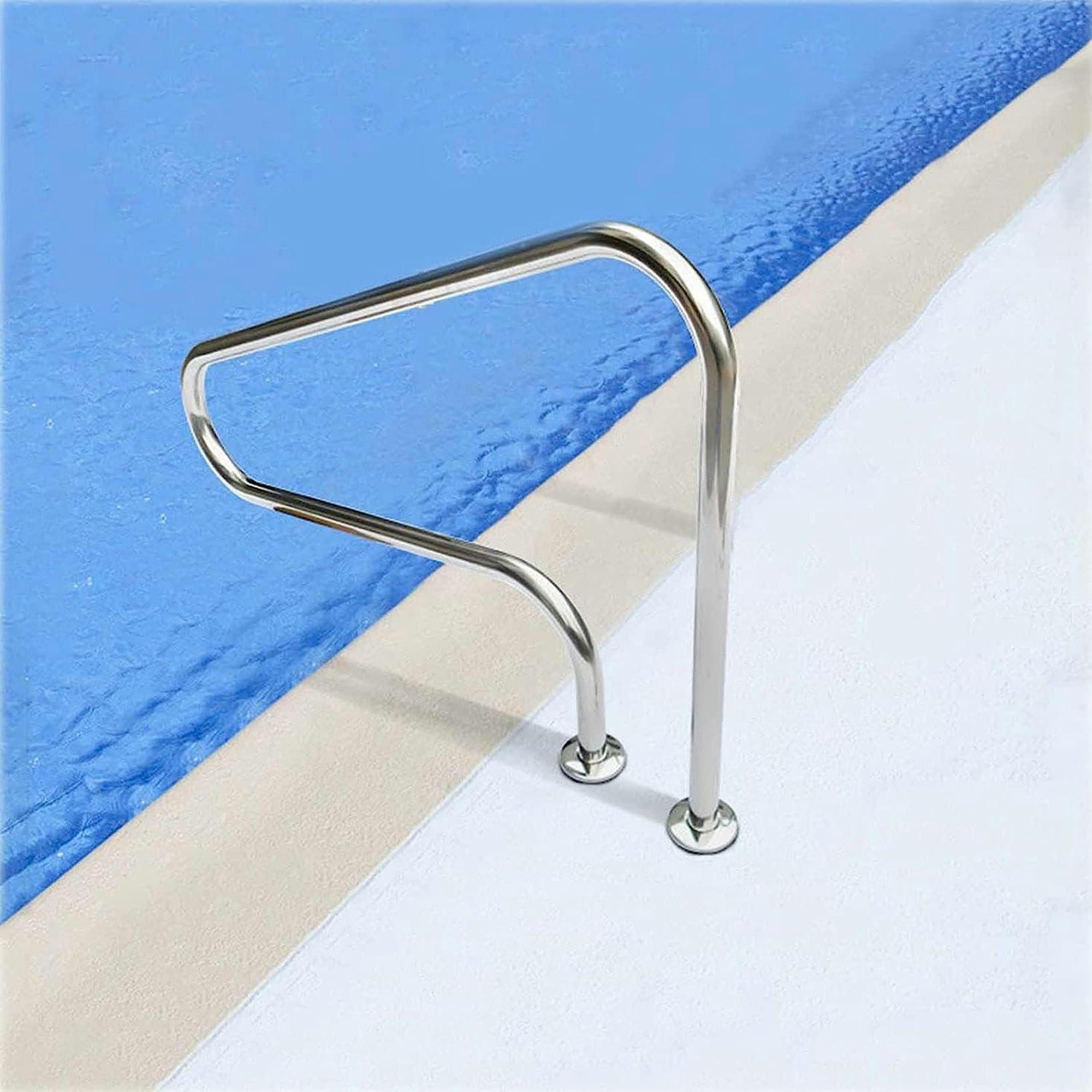 Swimming Pool Safety Hand Rail Pool Handrail Pool Safety Handrails Non-Slip Inground Pool Entry Pool Hand Grab Rail Pool Railing for Indoor and Outdoor Swimming Pools, Easy Mount