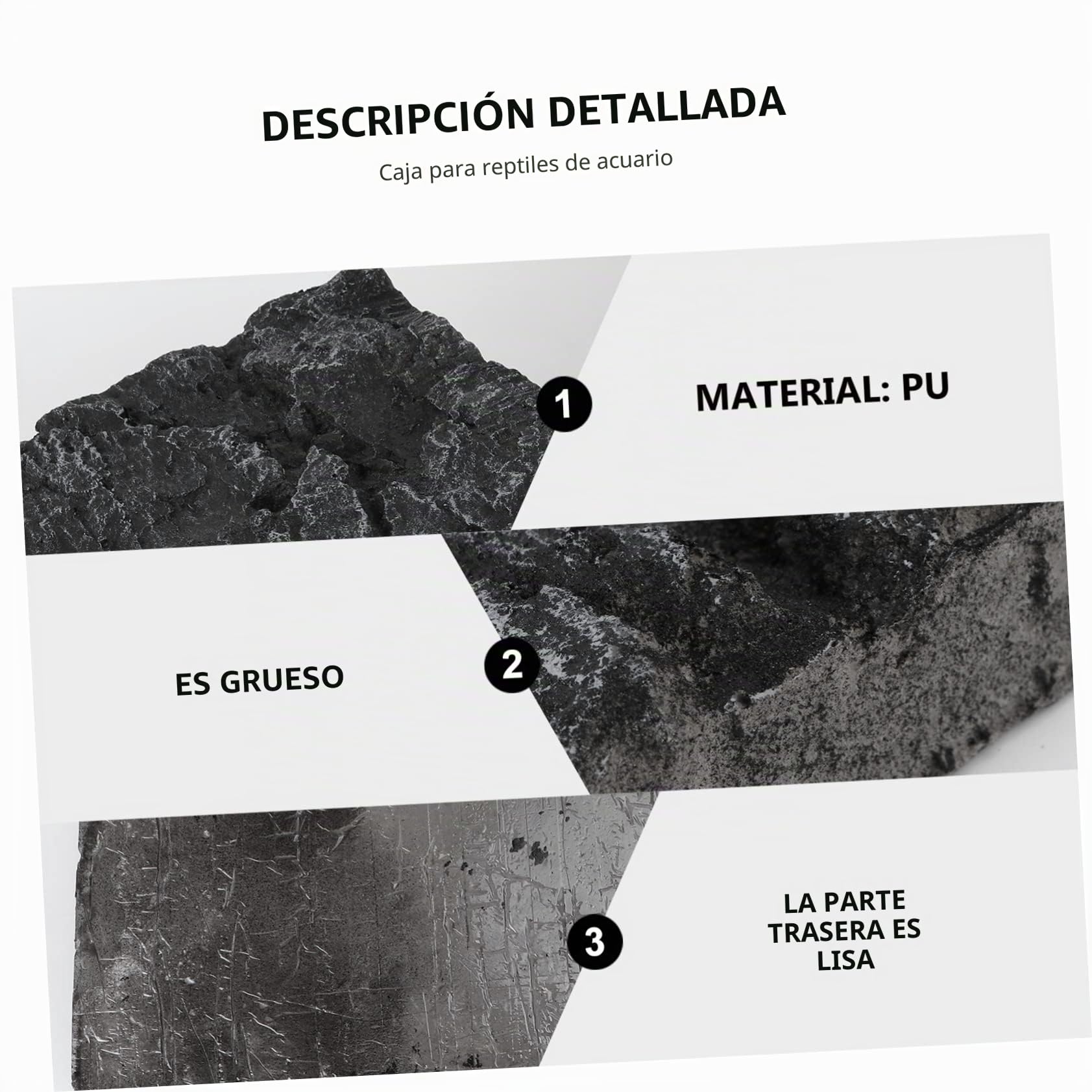 BESPORTBLE Tablero de Fondo para Acuario Piedra Natural bajoplatos Tablero de Fondo 3D de Moda decoración Animal Tablero de Fondo de pecera Placa de Fondo para pecera Tridimensional Decorar