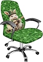 Vista 26 de Xoenoiee Pickles - Fundas para silla de oficina con estampado de corazón, funda elástica para silla de juegos de computadora, fundas universales