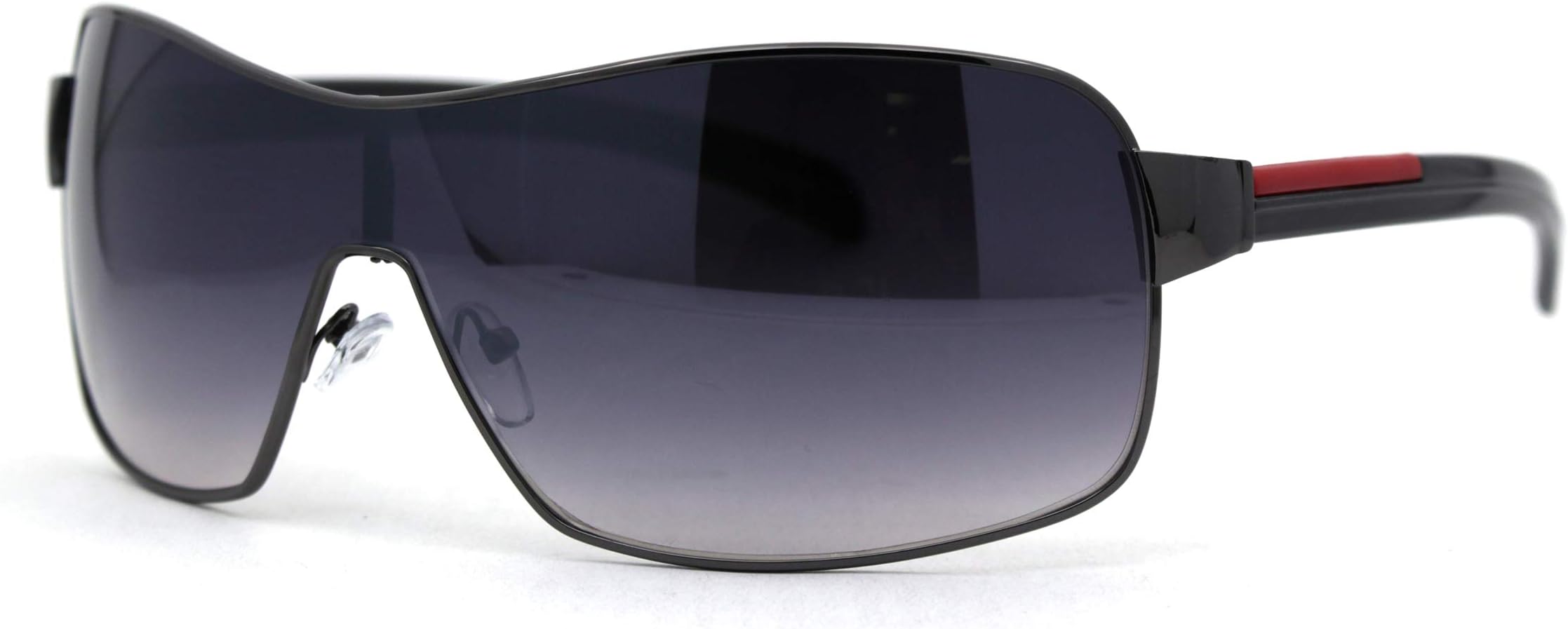 Mens Italian Designer Fashion Wrap Shield Sport Pilot Sunglasses