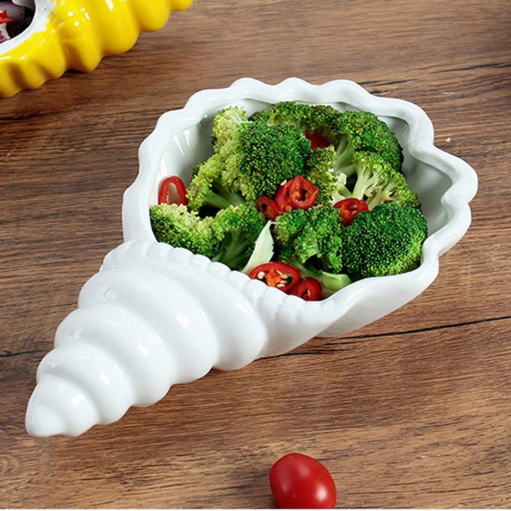 7 unids/Set de Platos creativos de Porcelana para Aperitivos, Platos para Frutas, Plato para Pastel, Plato para Dulces, Bandeja para Ensalada, vajilla de cerámica, vajilla Decorativa