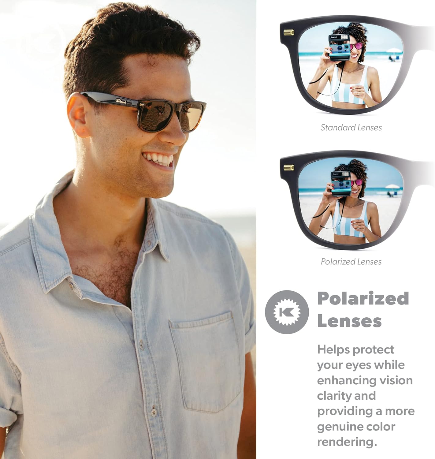 Knockaround Fort Knocks Polarized Sunglasses for Men & Women - UV400 Protection - Image 4