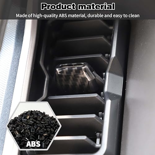 Miniatura 6 de HTHE Funda para interruptores de ventilación de consola central Ford Bronco compatible con Ford Bronco 2021 2022 2023 + 24 puertas (4 unidades, ABS,