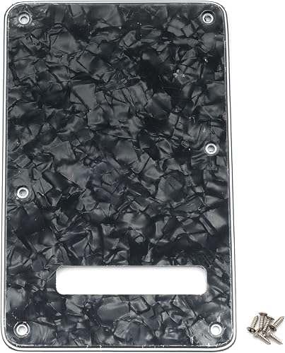 Musiclily Placa trasera de 6 agujeros para guardabarros, placa trasera para Fender USMexico Made Standard ST Stratocaster Guitarra eléctrica de