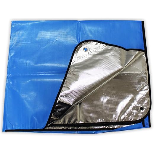 Hawk TC500-MAT Heavy Blanket, Orange/Silver