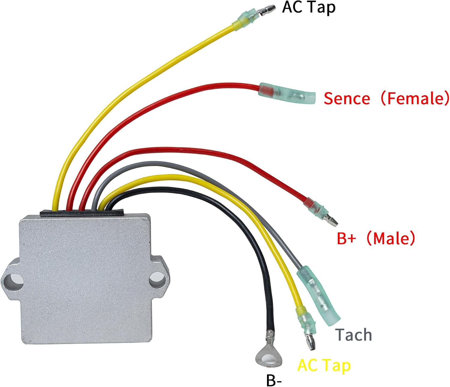 Voltage Regulator Rectifier 883072T 12V 6 Wire Compatible with Mercury Mariner Outboard 40HP 50HP 55HP 60HP 75HP 90HP 100HP 115HP 125HP 135HP 150HP 175HP 200HP 250HP 275HP 854515 815279-3 815279T
