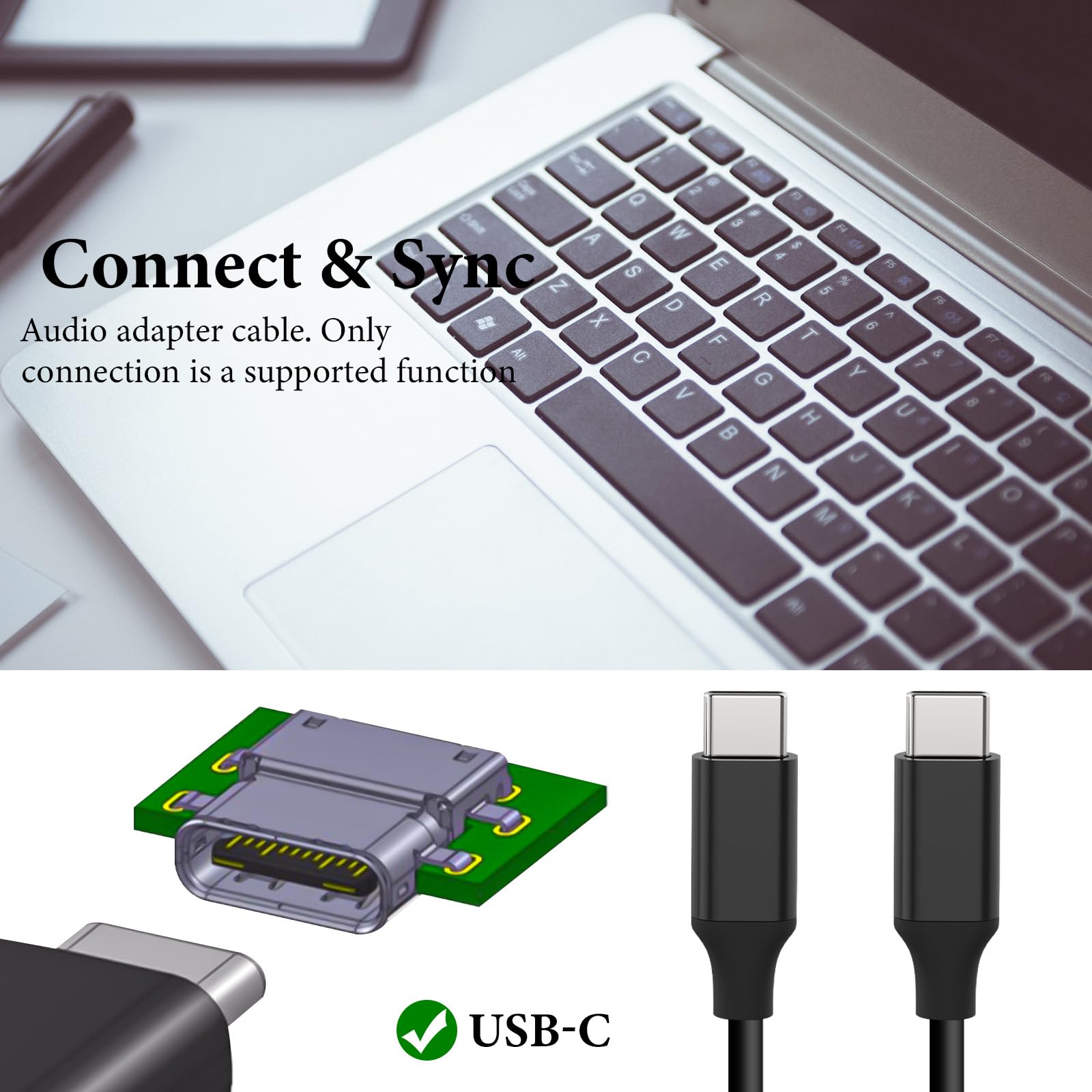 GEEKRIA for Creators USB C to USB C Microphone Cable 8 inch / 20 CM, Compatible with Rode VideoMic GO II, Wireless GO II - Image 4