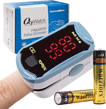 OxyWatch Fingertip Pulse Oximeter | Compact & Easy To Use | Blood Oxygen Saturation & Heart Rate Monitor