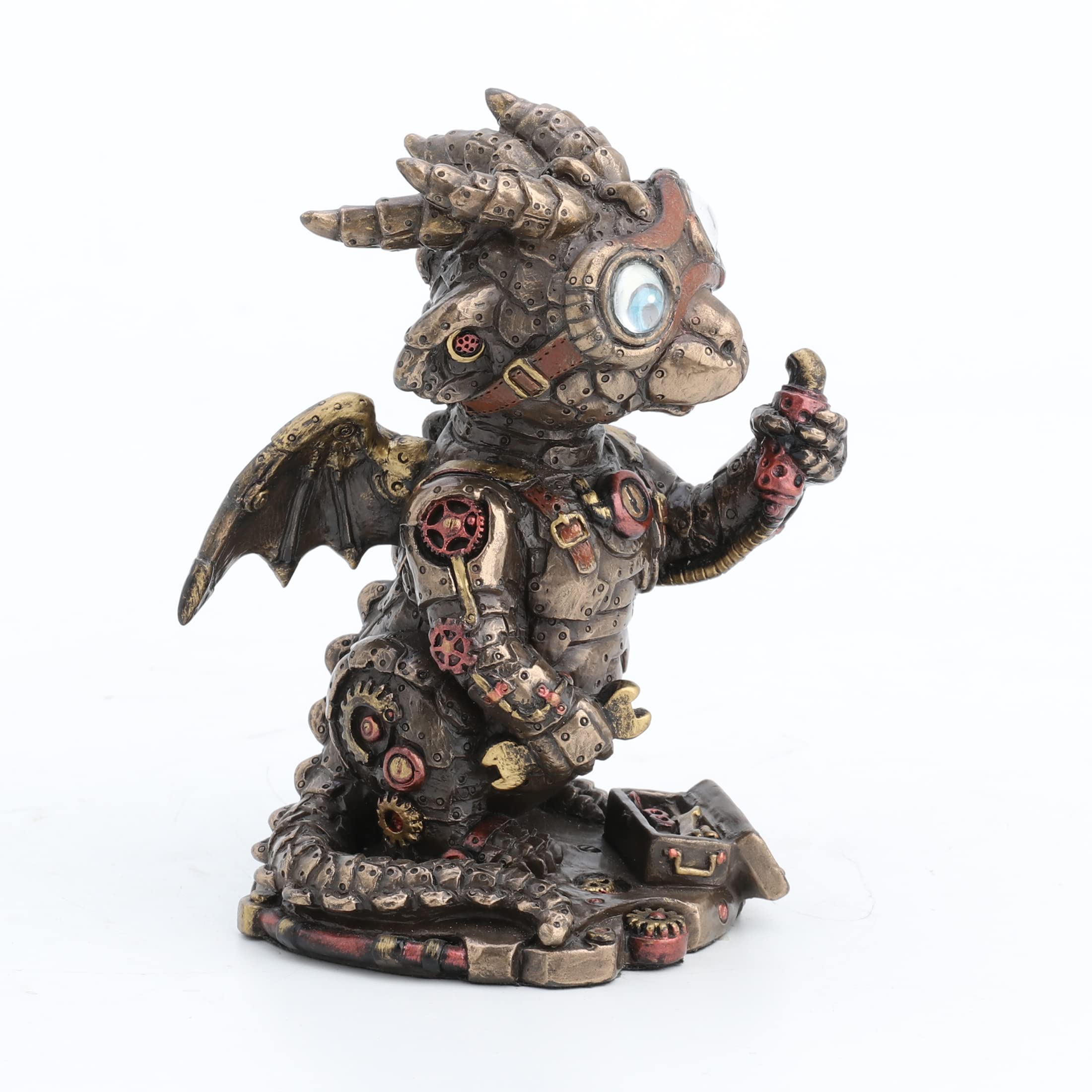 Amazon.co.jp: Veronese Design スチームパンク ドラゴン ティンカラー