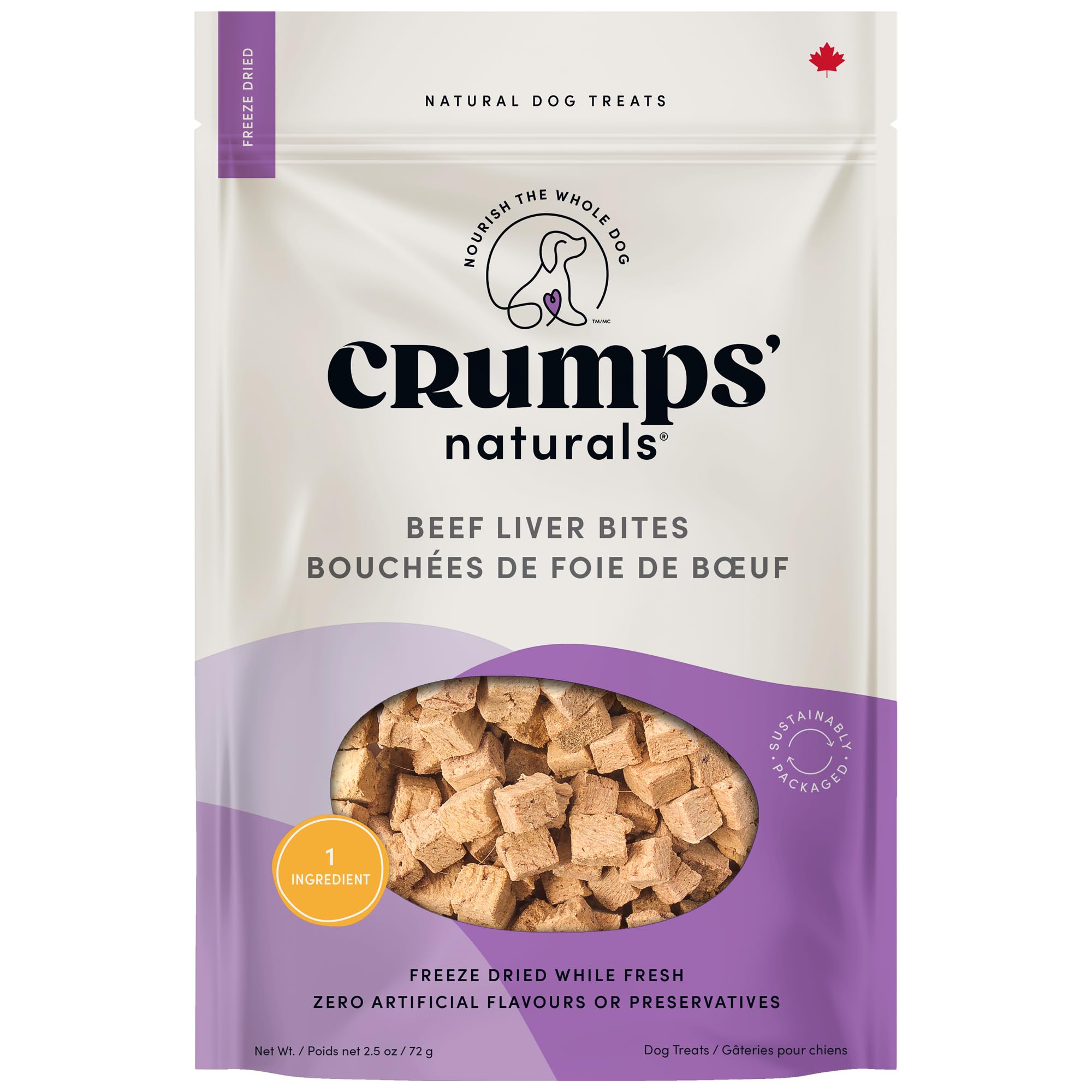 Crumps' Naturals Beef Liver Bites for Pets, 2.3-Ounce image 6