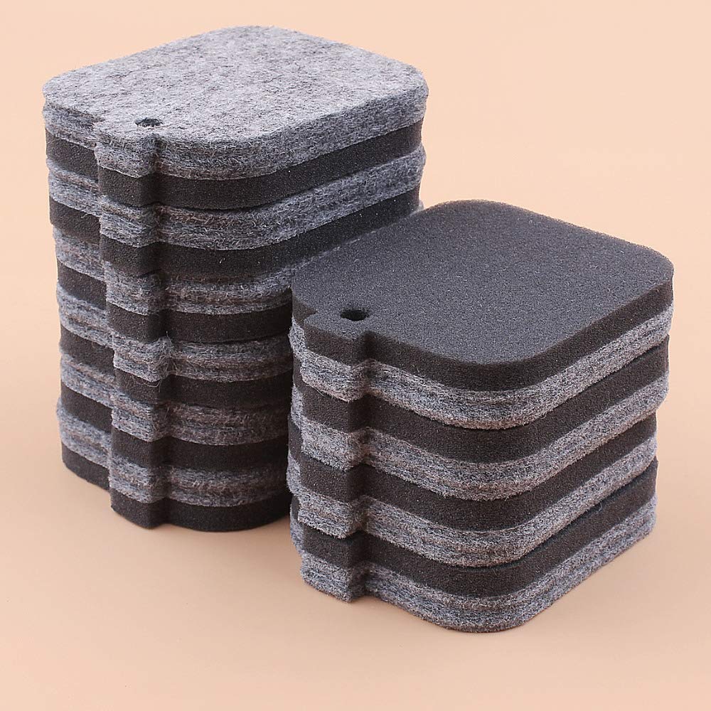 10 Piezas/Lote de filtros de soplador Aptos for sopladores de Hojas BG45, BG46, BG55, BG65, BG85, BR45C, SH55 y SH85 42291201800