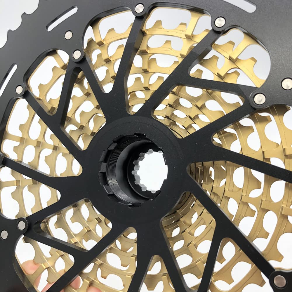 PiñOn Bicicleta MTB 12 velocidades 10-52T Cassette Ultimate Can Freewheel 385g Cassette Colorido Ultraligero Cassettes Y PiñOnes para Bicicletas(Color:Rainbow 10-52T XD)