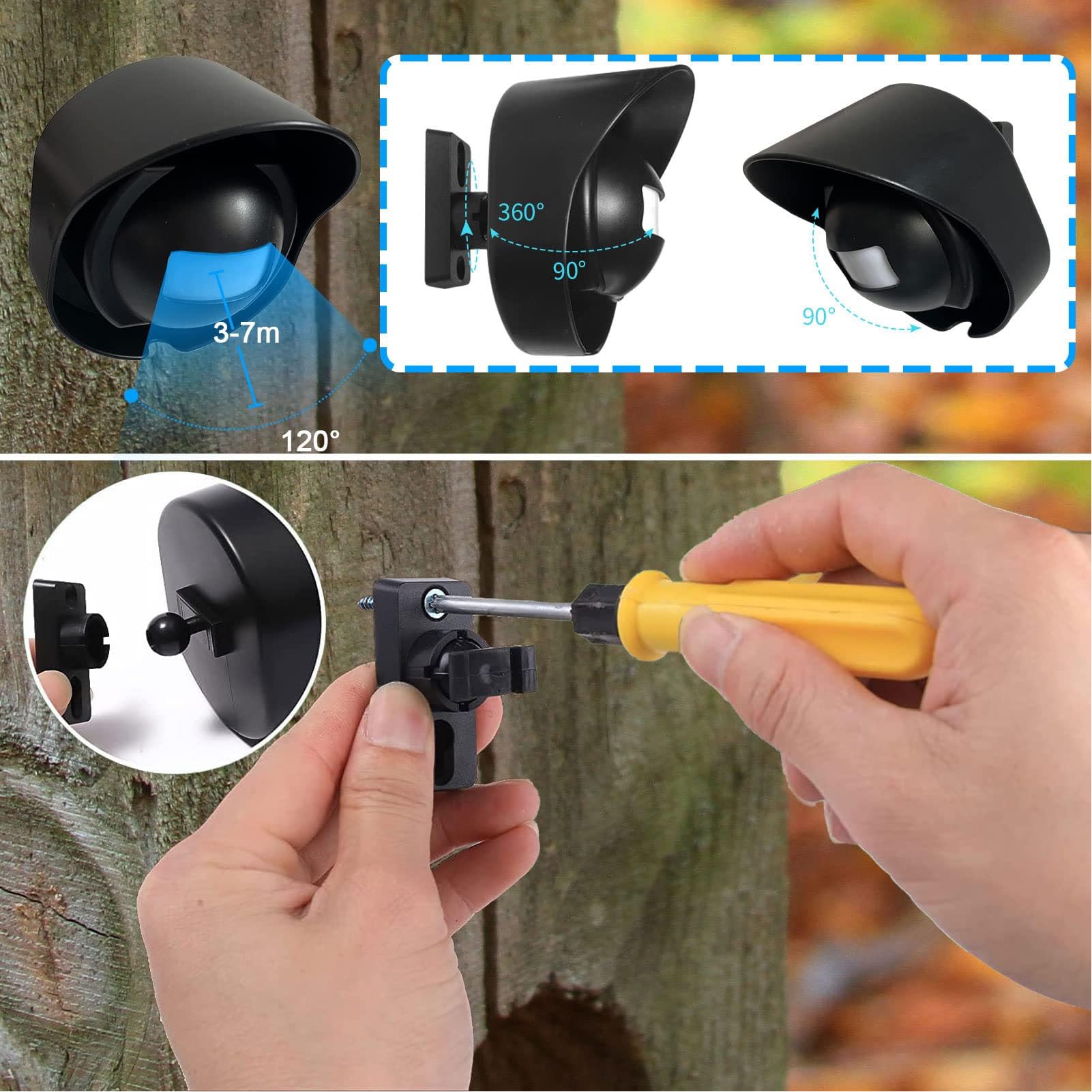 Alarma de Entrada inalámbrica de 328 pies Alarma de Entrada inalámbrica 110‑240V Alarmas de la Puerta del Sensor de Movimiento Fuera de Movimiento Cuando se abren para la Tienda