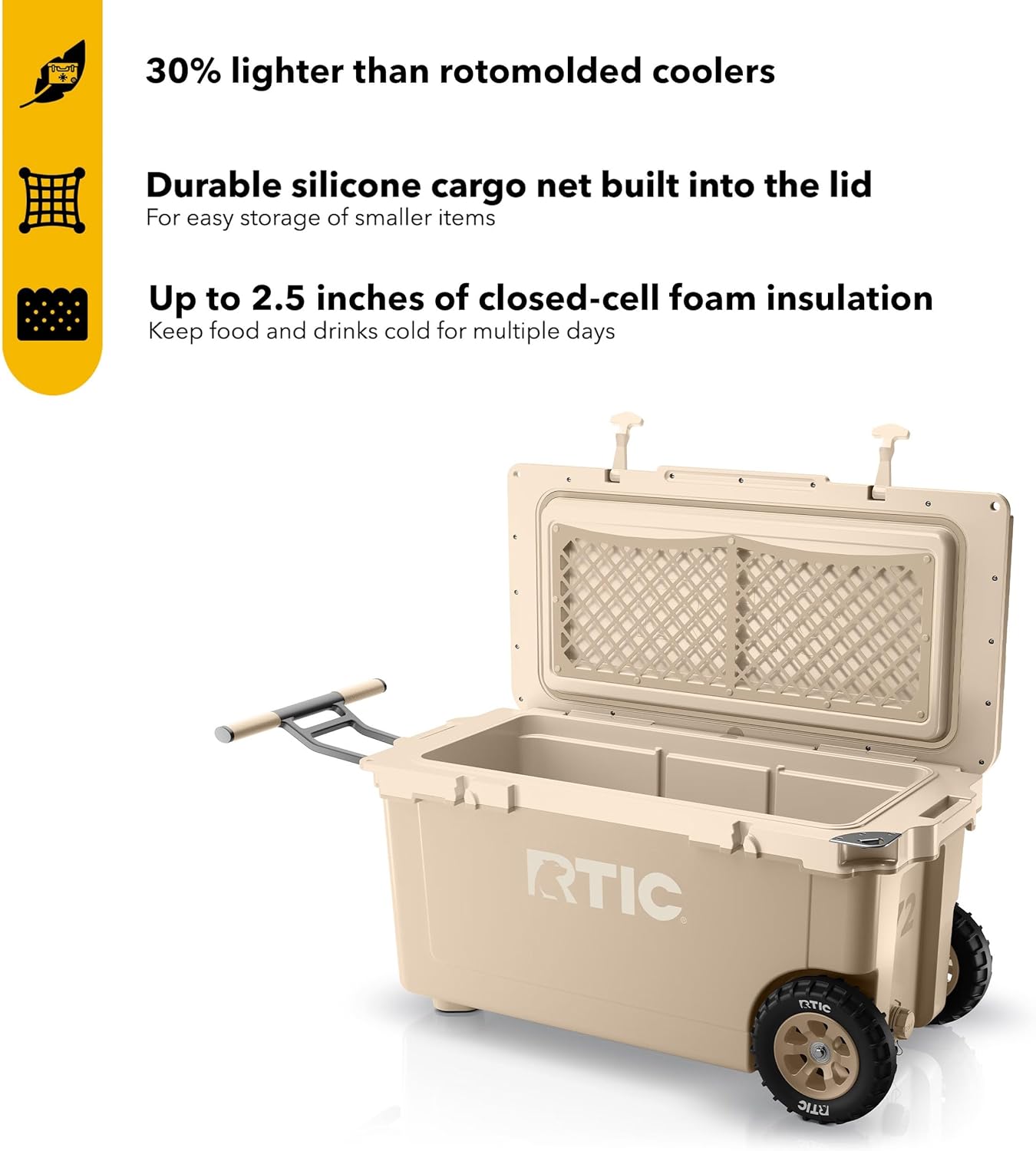 RTIC 72 Quart Ultra-Light Wheeled Cooler Portable Jamaica Ubuy