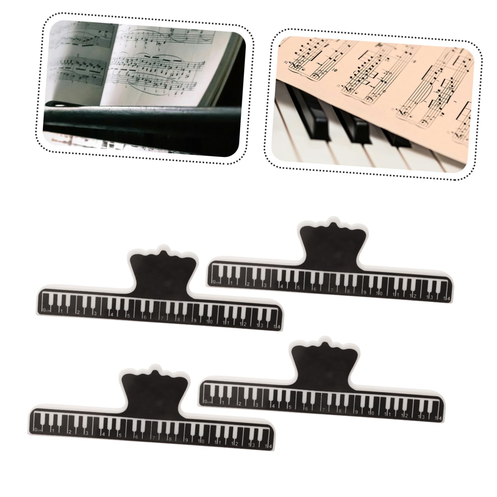 UPKOCH 25stücke Musiknotenhalter Clips Für Klavier Notenklammern Für Notenblätter Bücher Und Dokumente Leicht Und Tragbar Sicherer Verrutschen