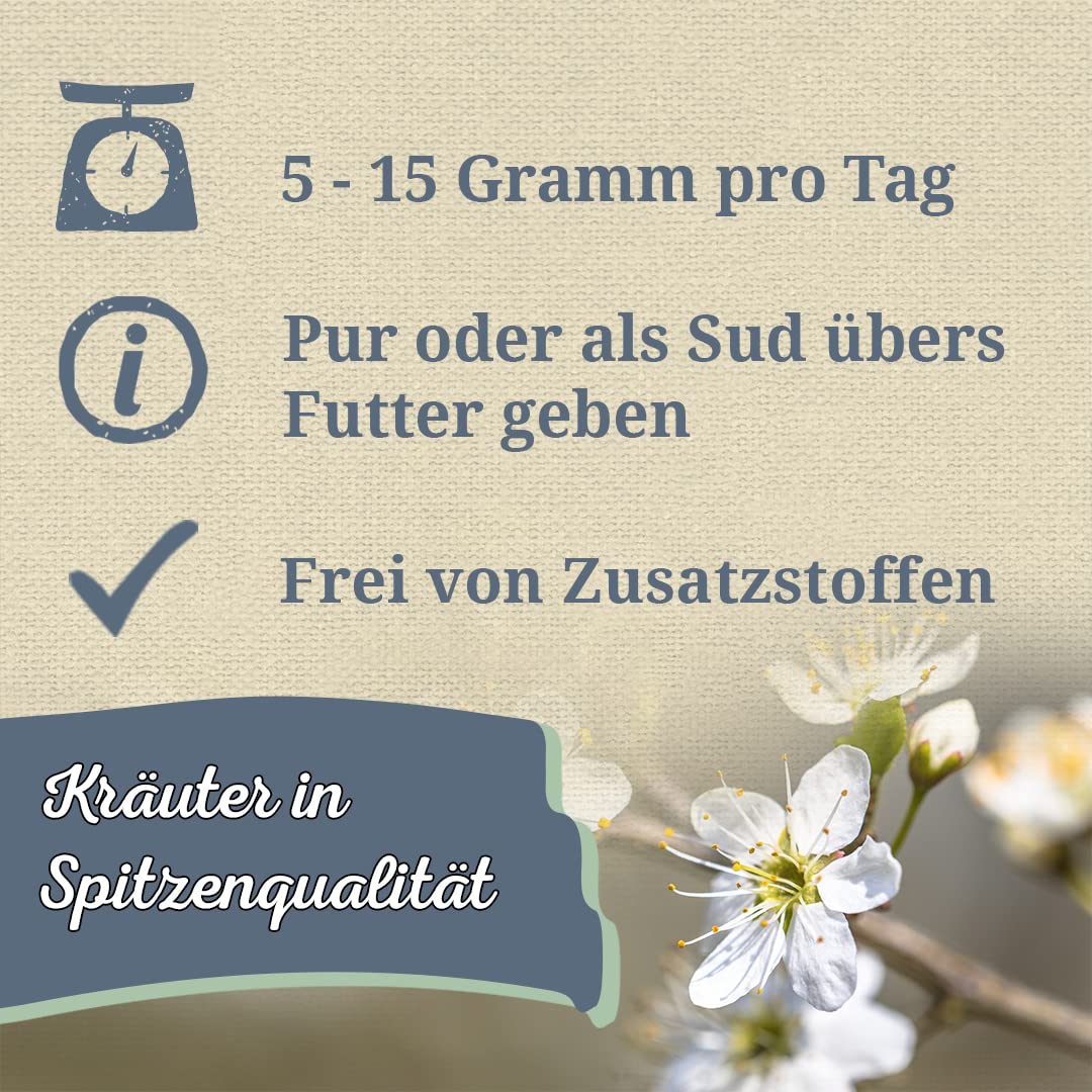 Krauterie Weißdorn für Pferde, geschnitten (2000 g) | Artgerechtes Einzelfuttermittel für Pferde in Spitzenqualität - frei von Zusatzstoffen, getreidefrei, zuckerfrei, melassefrei