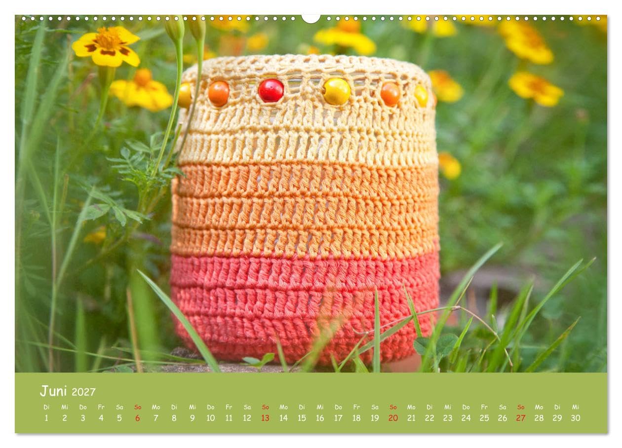 CALVENDO - Aus Liebe zum Häkeln (hochwertiger Premium Wandkalender 2027 DIN A2 quer), Kunstdruck in Hochglanz: Ein Querschnitt durch die Vielfalt des Häkelns.