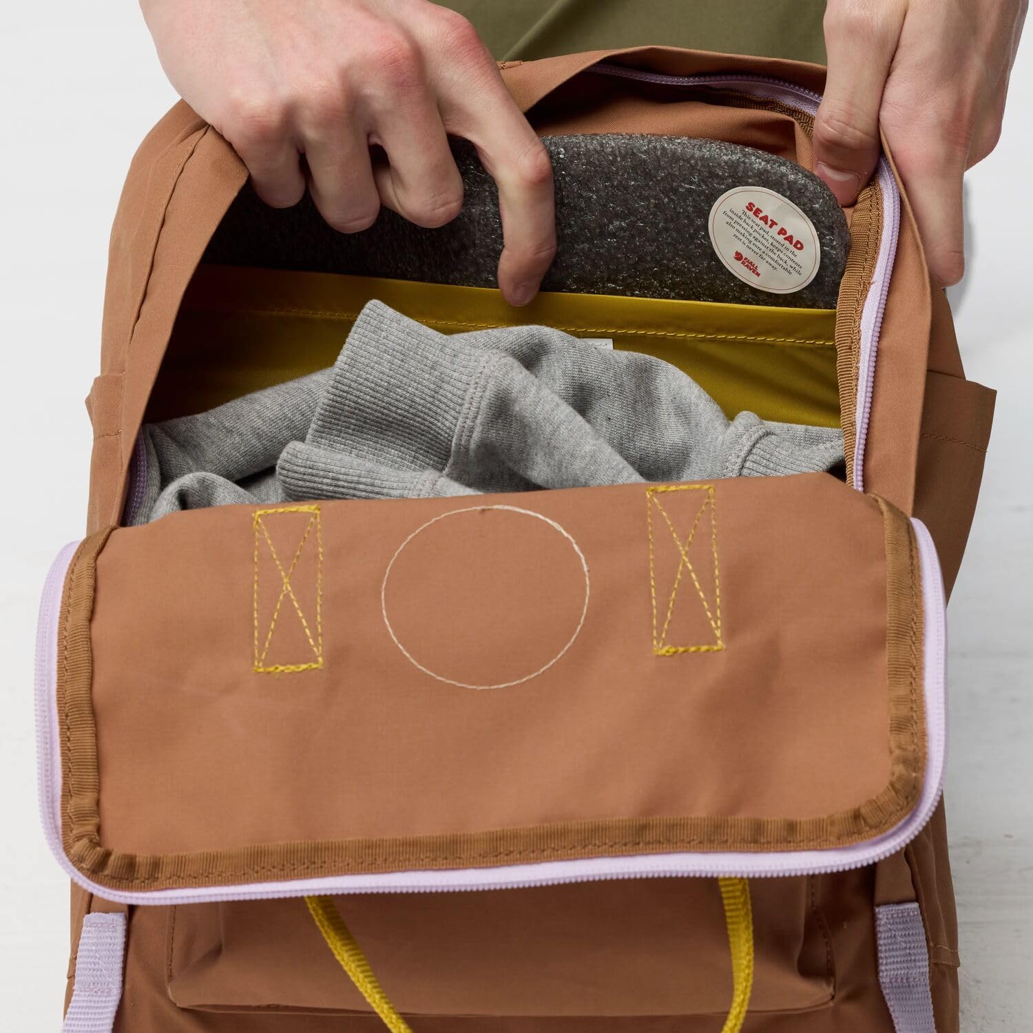 Fjällräven Rucksack Freizeitrucksack Kånken Kånken Koncept Khaki Dust - Kantarell braun