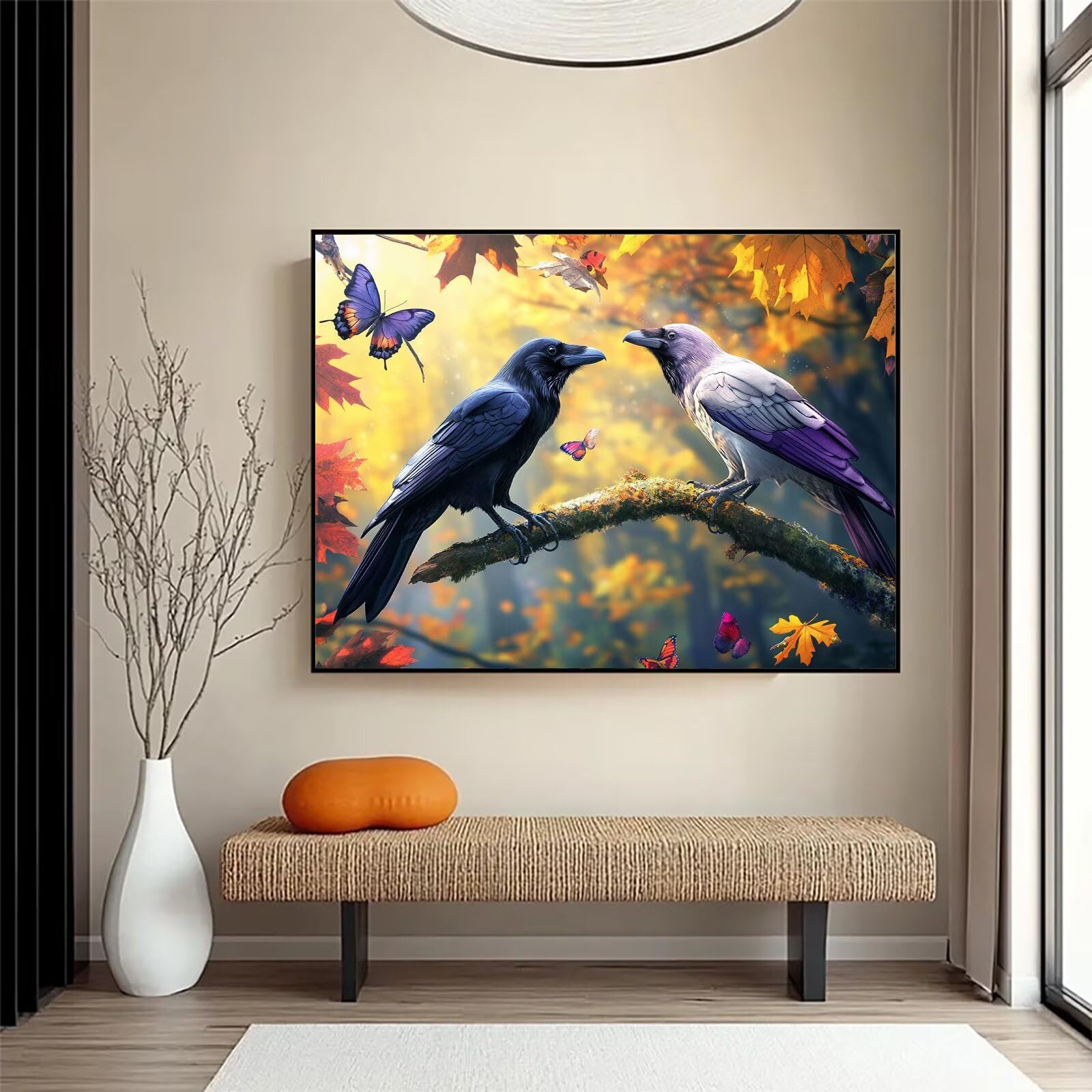 Diamond Painting Schmetterl, 5D Diamond Painting Erwachsene 70x90cm qw1-625