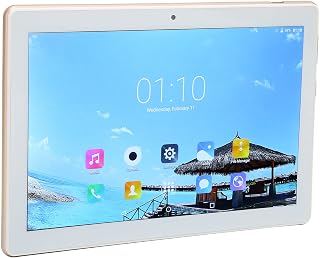Tablet PC, 5G WiFi banda dupla para Android 10 8 polegadas Tablet 8 Core CPU para casa (plugue Reino Unido)