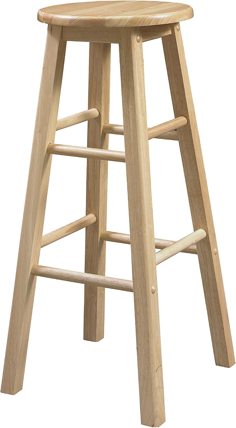 Amazoncom Linon 29 Inch Barstool With Round Seat Home Kitchen